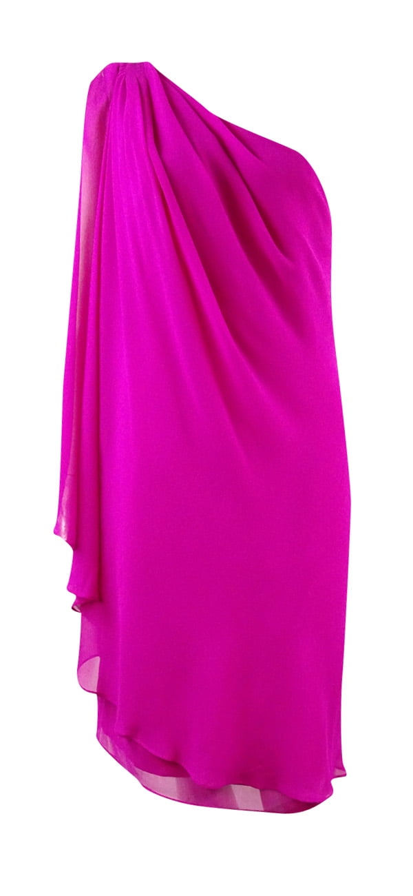 Lauren One Shoulder Chiffon Dress